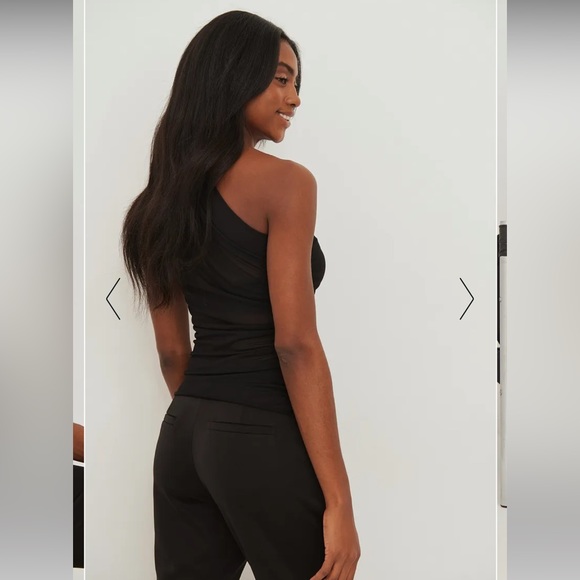 NWT One Shoulder Mesh Top - Picture 6 of 9